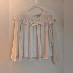 Lauren Conrad Sheer Dress Top